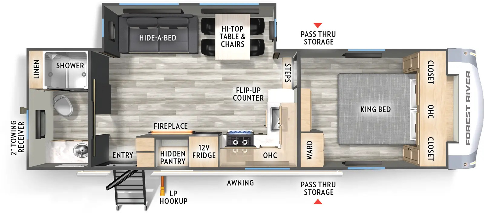 Cardinal 27RB Floorplan